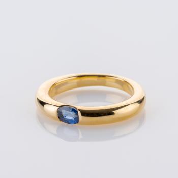 Preview: 0.5ct Sapphire Ring by Cartier in 18K Yellow Gold
