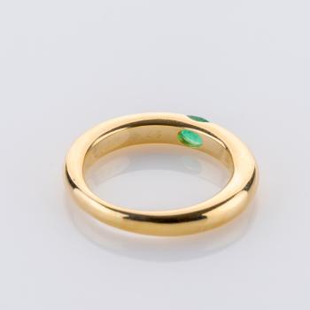 Preview: 0.5ct Emerald Ring by Cartier in 18K Yellow Gold