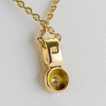 Preview: 0.05ct Diamond Pendant in 18K Yellow Gold