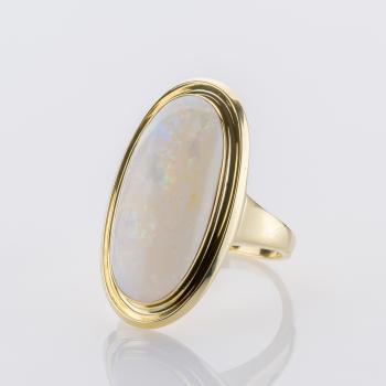 Preview: Ring aus 585 Gelbgold mit Opal