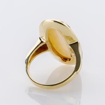 Preview: Ring aus 585 Gelbgold mit Opal