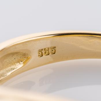 Ring aus 585 Gelbgold mit 0,20 ct Brillant