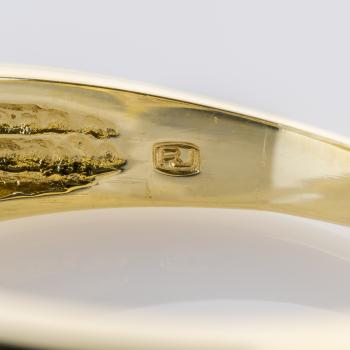 Ring aus 585 Mehrfarbgold mit 0,02 ct Brillant
