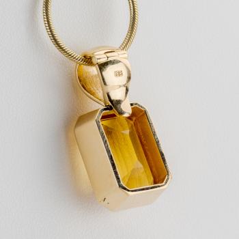 Preview: 13ct Citrine Pendant in 14K Yellow Gold