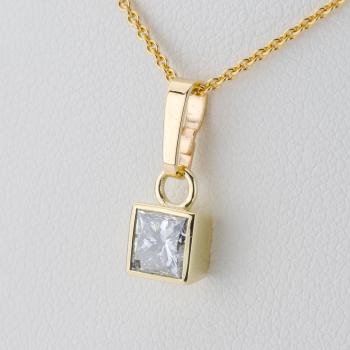 Anhänger aus 585er Gelbgold mit 0,70 ct Brillant