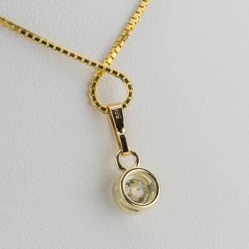 Preview: Anhänger aus 585er Gelbgold mit 0,53 ct Brillant