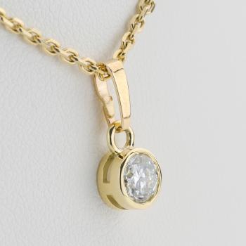 Preview: Anhänger aus 585er Gelbgold mit 0,58 ct Brillant
