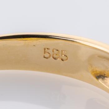 Ring aus 585er Gelbgold mit 0.20ct Diamanten