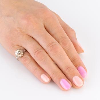 Art Deco Ring (750er Gold) mit 1.08ct Brillanten