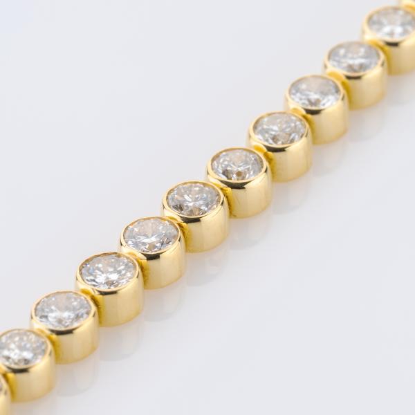 5.50ct Diamond Tennis Bracelet in 18K Yellow Gold