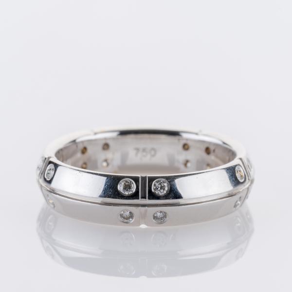 Ring aus 750 Weißgold mit 0,20 ct Brillanten