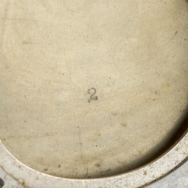 Art Deco Diamond and Enamel Pendant in 18K White Gold