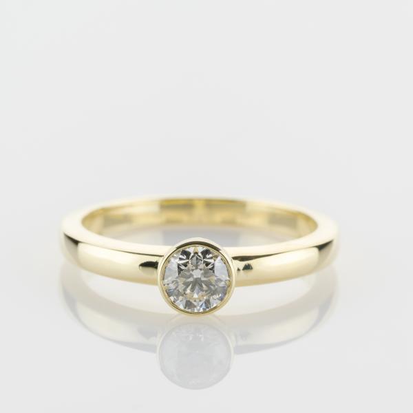 Brillantring 0.50ct in 585er Gelbgold