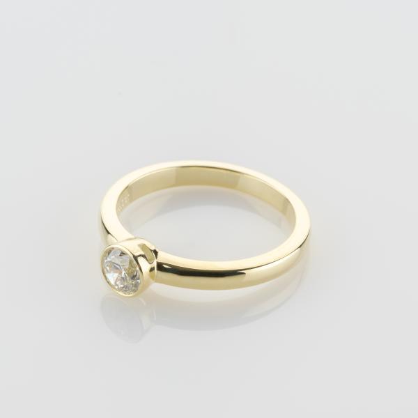 Brillantring 0.50ct in 585er Gelbgold
