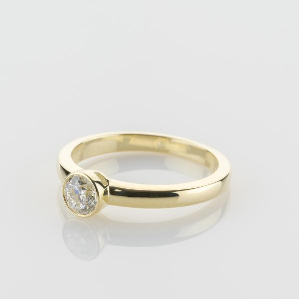 Brillantring 0.50ct in 585er Gelbgold