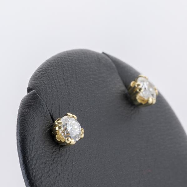 0.50 ct Diamond Earrings in 585 Yellow Gold