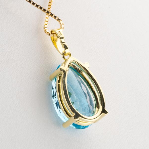 Anhänger aus 585er Gold mit einem 25.75ct Blautopas