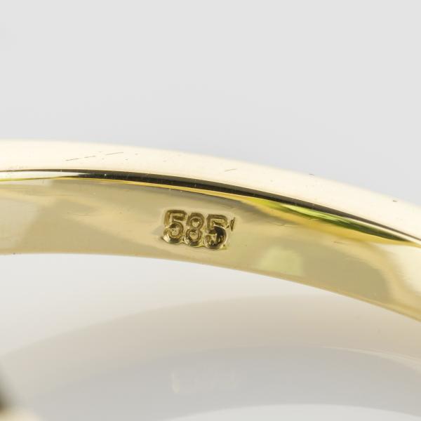 Ring aus 585er Gelbgold mit 7.75ct Peridot