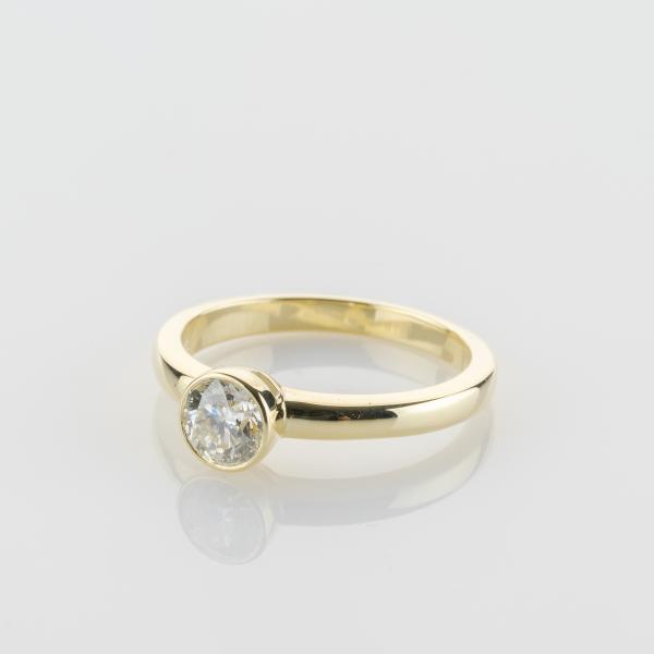 Solitär-Ring in 585er Gelbgold mit 0.70ct Brillant