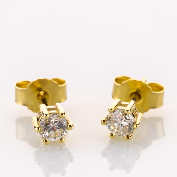 Ohrstecker aus 585er Gold mit 0.38ct Brillanten