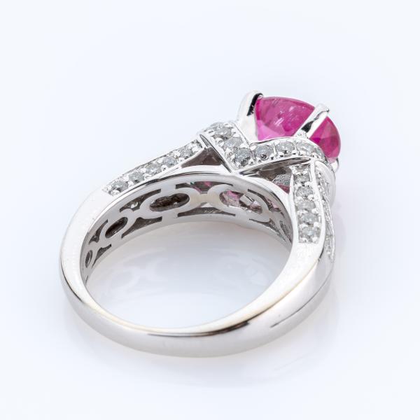 Damenring 585er Gold mit einem 2.20ct Turmalin und 1.0ct Brillanten