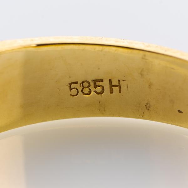 Ring aus 585er Gelbgold und Weißgold mit 0.13ct Brillant