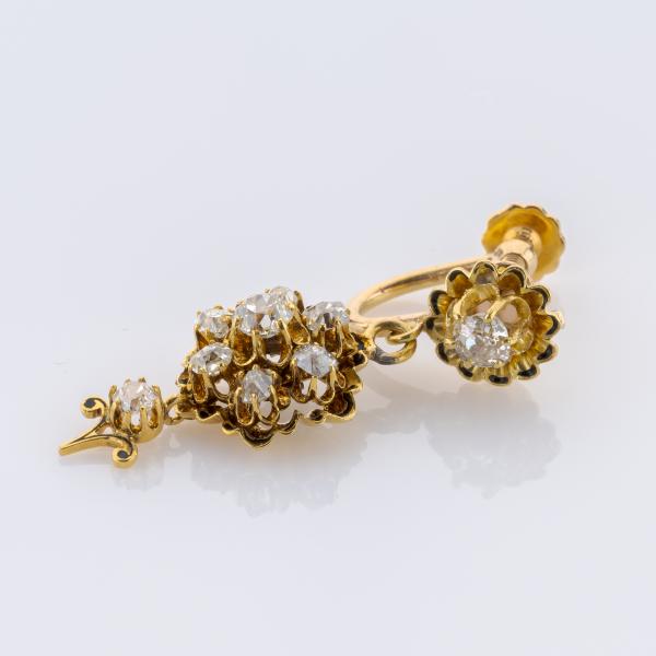 1.3ct Diamond Earrings in 14K Yellow Gold