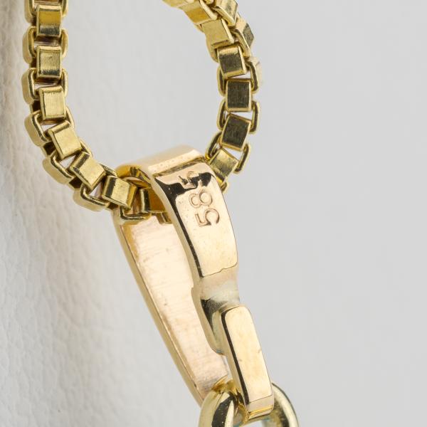 Anhänger aus 585er Gelbgold mit 5,39 ct Topas