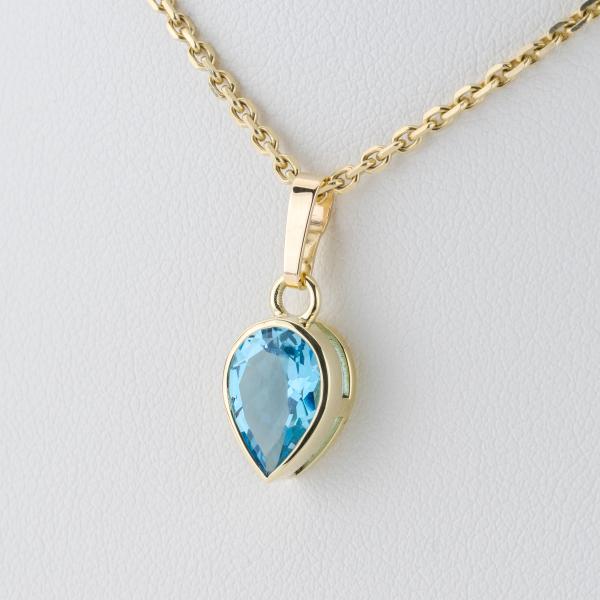 Anhänger aus 585er Gelbgold mit 2,0 ct Topas