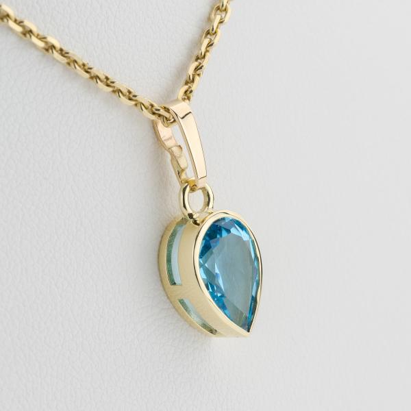 Anhänger aus 585er Gelbgold mit 2,0 ct Topas