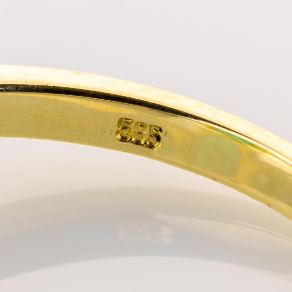 Ring aus 585er Gold mit einem 1.30ct Smaragd und 0.28ct Brillanten
