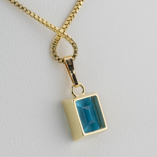 Anhänger aus 585er Gelbgold mit 3,12 ct Topas