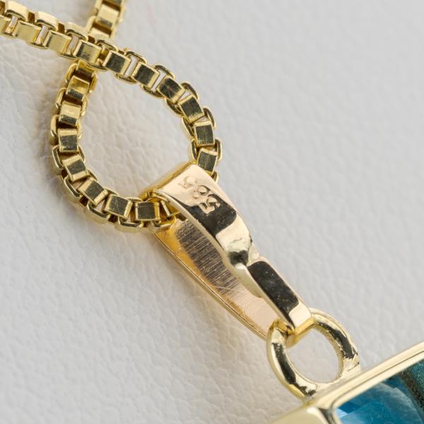 Anhänger aus 585er Gelbgold mit 3,12 ct Topas