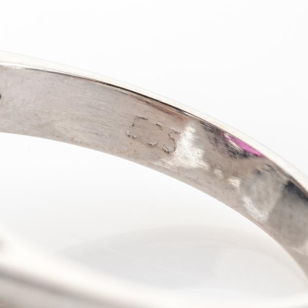 Ring aus 585er Weißgold mit 3.0ct Rubin und 0.80ct Brillanten