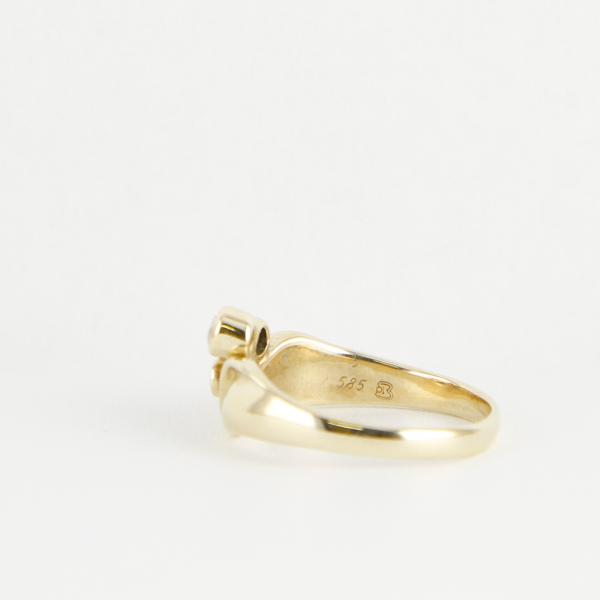 Ladies ring 14k gold with 0.20ct diamonds