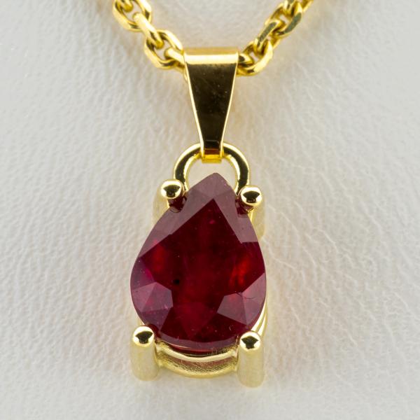 14k pendant with a 2.31ct ruby
