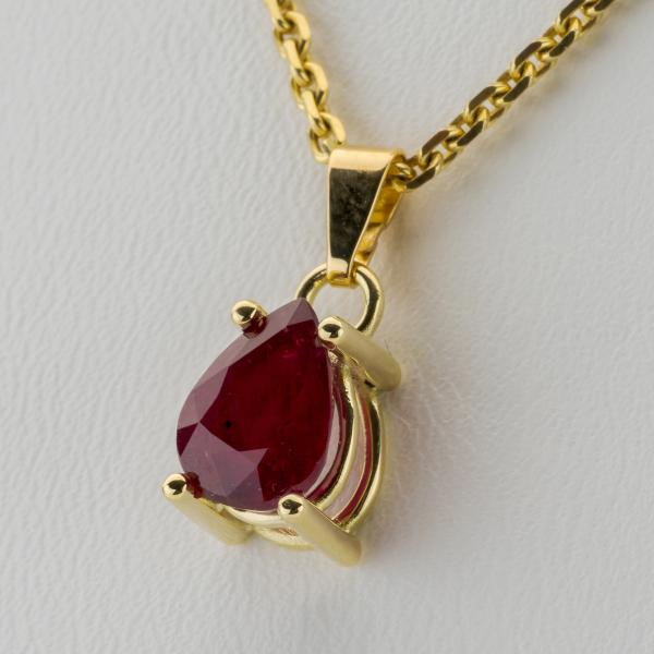 14k pendant with a 2.31ct ruby