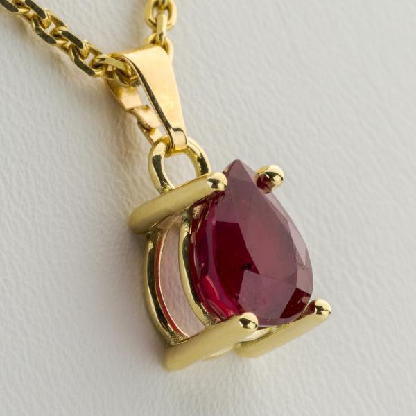 14k pendant with a 2.31ct ruby