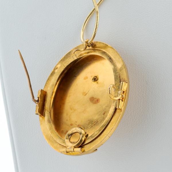 Antiker Anhänger (14k Gold) mit Diamant