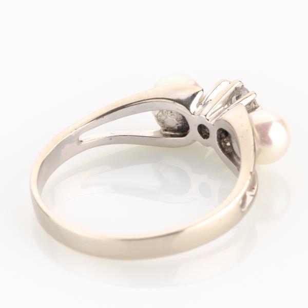 Damenring 585er Gold mit 0.25ct Brillant und Perlen