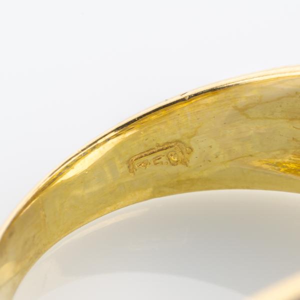 Ladies ring 18k gold with 1.0ct sapphires and 0.50ct diamonds