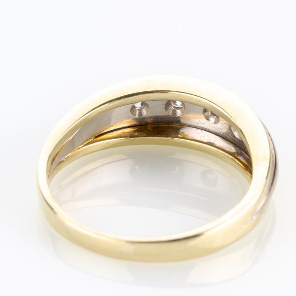 Ladies ring 14k gold with 0.22ct diamonds