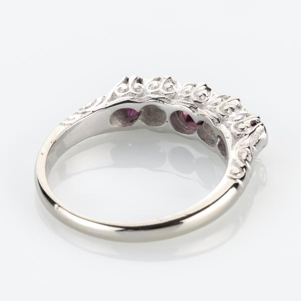 Retro Ring 585er Gold mit 0.45ct Rubinen und 0.42ct Brillanten