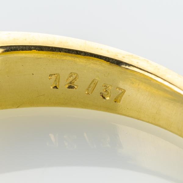 Vintage Ring (585er Gold) mit Saphiren und Brillanten