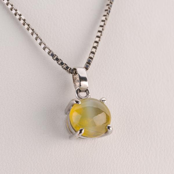 Anhänger (750er Gold) mit Quartz-Katzenauge