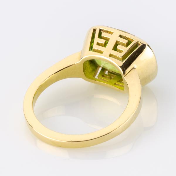 Ring 585er Gold mit einem 6.0ct Peridot