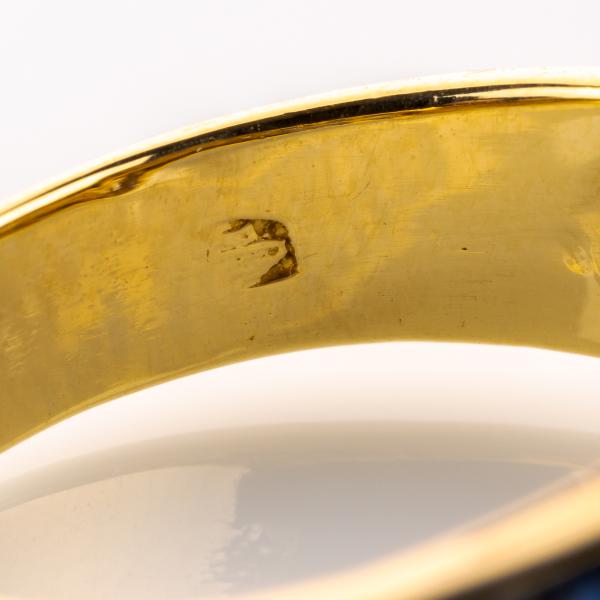 Ring aus 750er Gold mit 0.70ct Saphiren und 0.25ct Brillanten