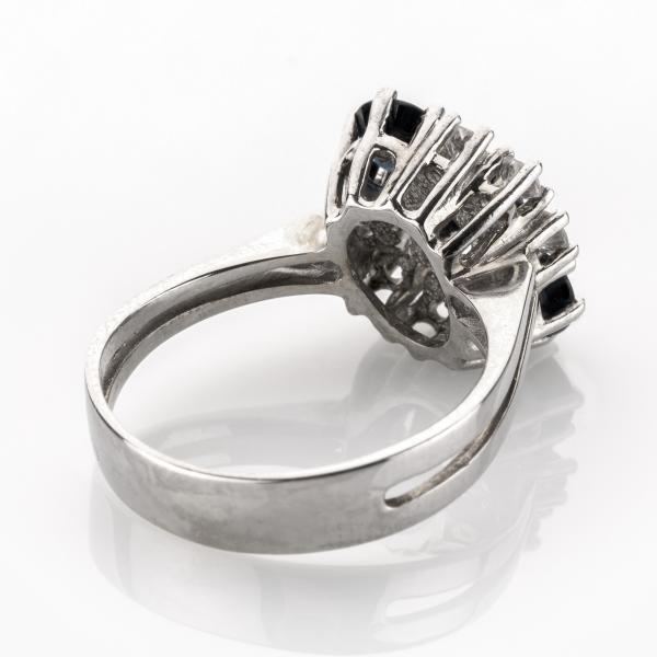 Damenring aus 585er Gold mit 0.75ct Saphiren und 0.30ct Brillanten