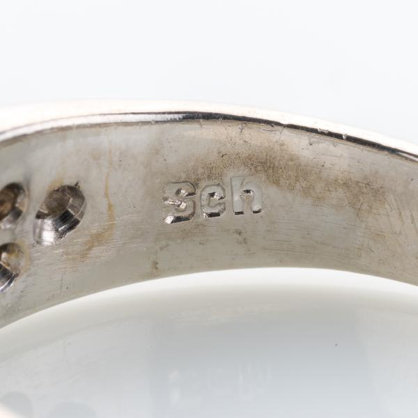Vintage Ring aus 750er Gold mit 0.50ct Saphir und 0.28ct Diamanten