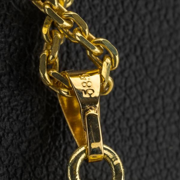 14k gold pendant with a 2.14ct yellow diamond